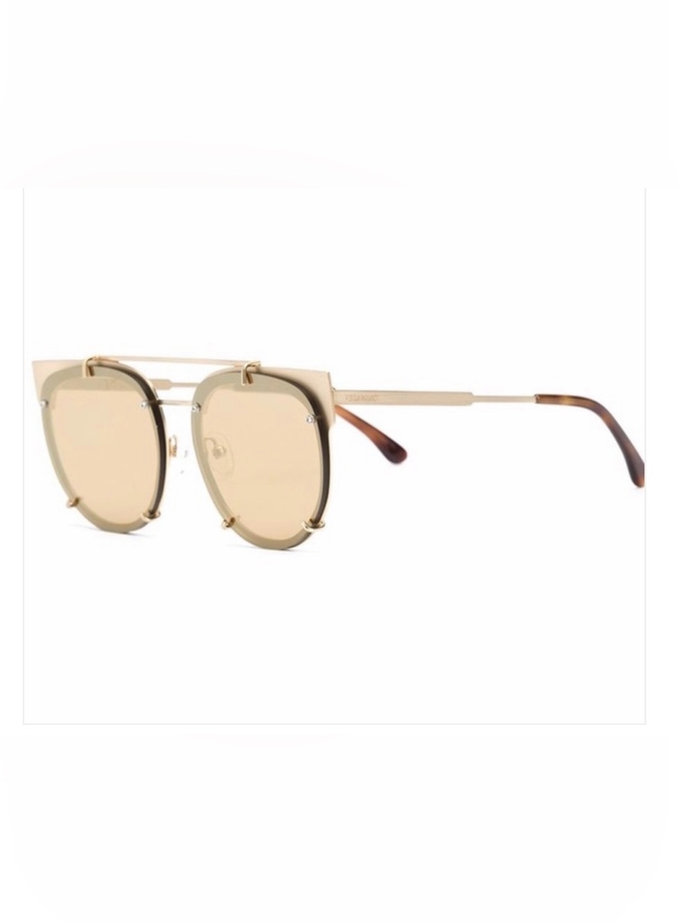 Authentic Vera Wang Geometric Gold Sunglasses